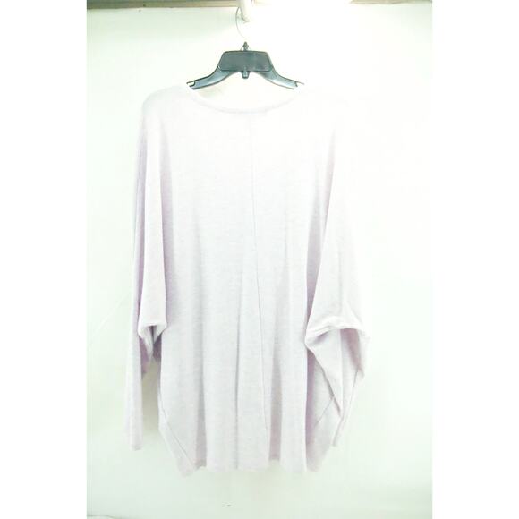 White House black market women’s lavender XL V-neck soft high low sweater - Picture 10 of 11